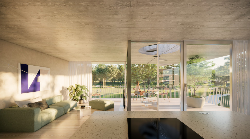 Na predaj priestranný 4-izbový byt v unikátnej novostavbe v Hrubej Borši